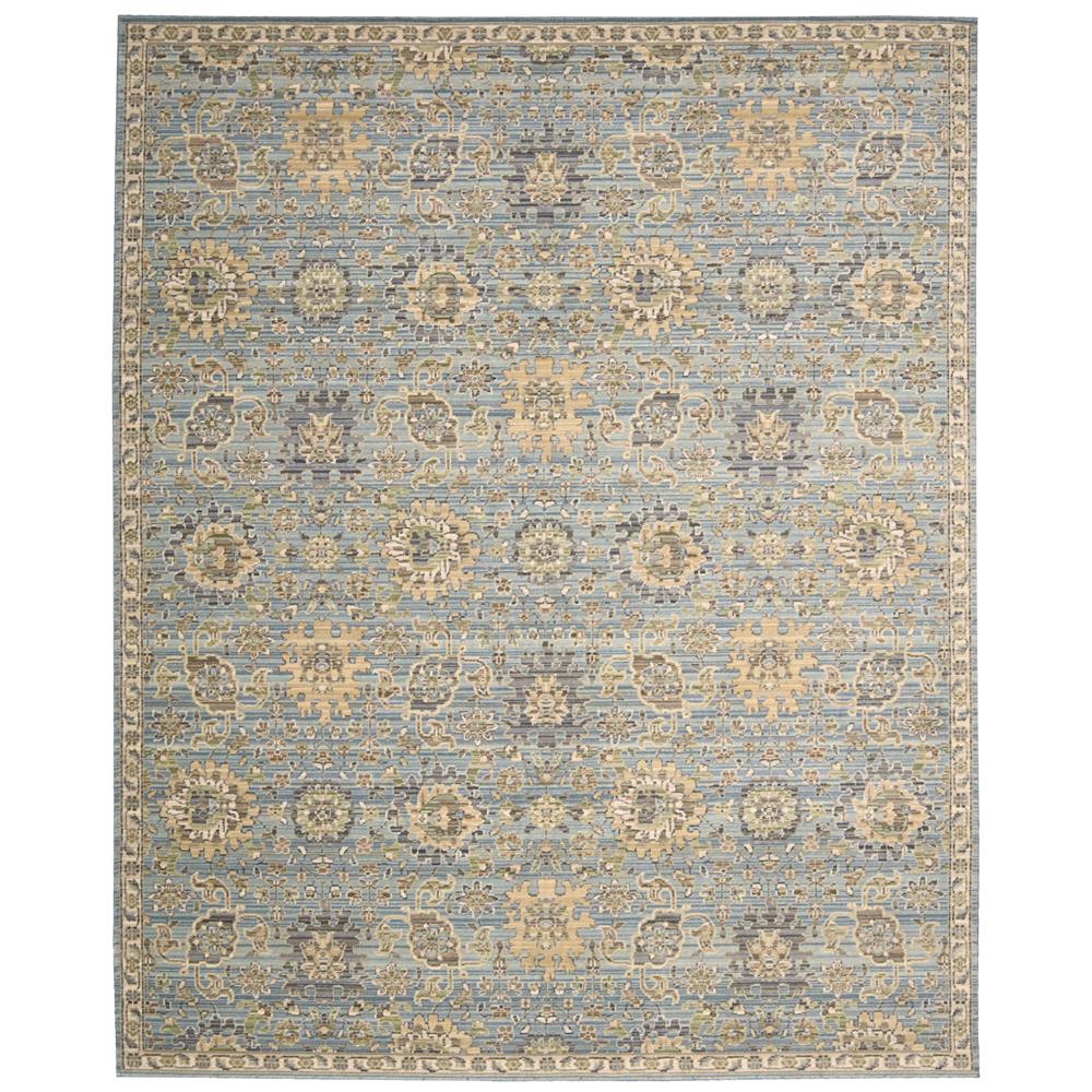 Nourison TML19 Timeless 9 Ft.9 In. x 13 Ft. Indoor/Outdoor Rectangle Rug in  Light Blue